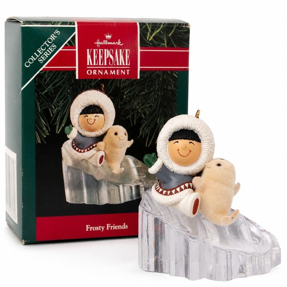 Hallmark Frosty Friends 1990 Keepsake Ornament 11th Series Polar Bear w/ Box
